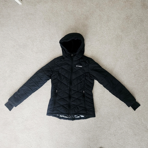 Columbia Women's Black Hooded Omni Heat Jacket - Picture 2 of 6